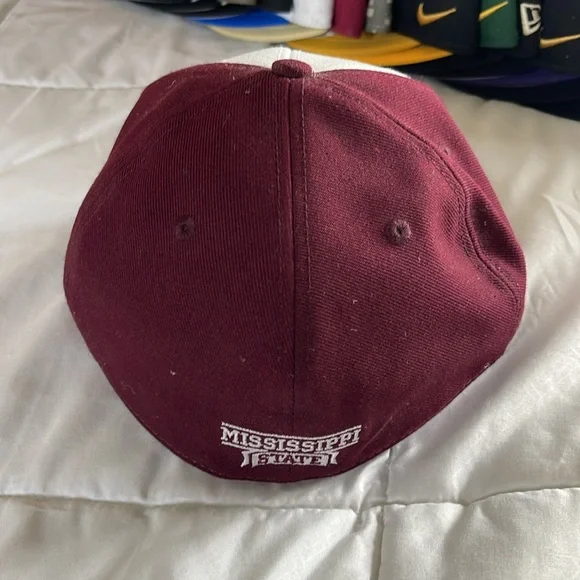 Adidas Baseball Hat Mississippi State Bulldogs On Field 7 1/4” - Picture 4 of 6
